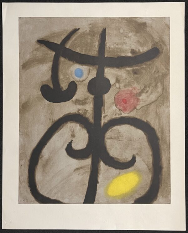 Joan Miró Femme assise III/V Lithographie Maeght 1960