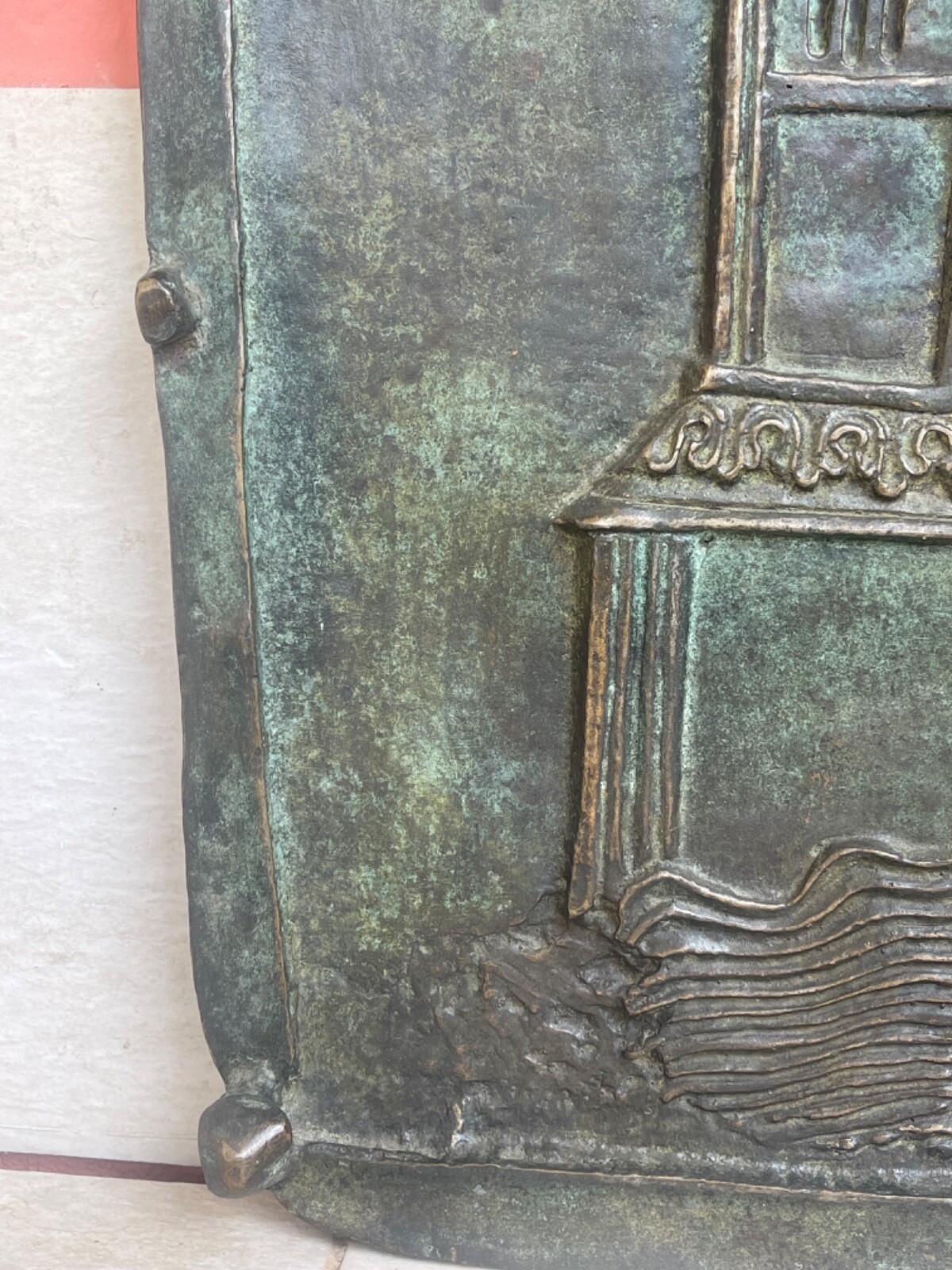 Noé et colombe Israël Bronze San Zeno Vérone Italie 48cm par 43 cm Reproduction – Image 2