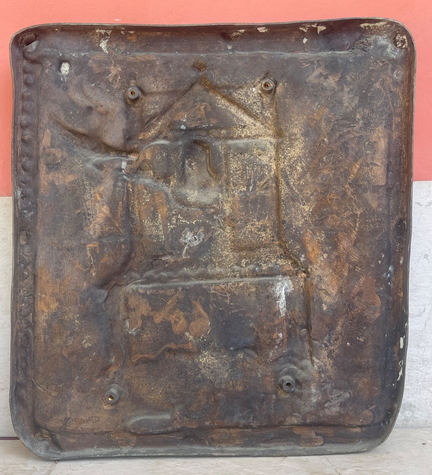 Noé et colombe Israël Bronze San Zeno Vérone Italie 48cm par 43 cm Reproduction – Image 3