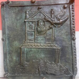Noé et colombe Israël Bronze San Zeno Vérone Italie 48cm par 43 cm Reproduction