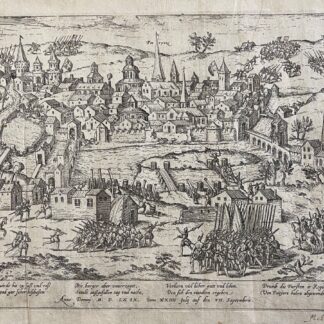 Siège de Poitiers 1569 gravure ancienne