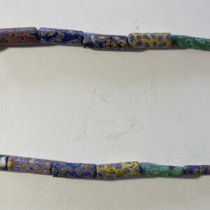 Collier ancien en perles millefiori murrine Venise probable 168 g 37 cm