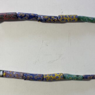 Antique Venetian Millefiori Trade Beads Necklace Murano African Trade Glass 168 g 37 cm