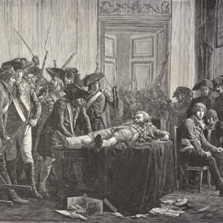 Révolution Française arrestation de Robespierre xylographie vers 1885