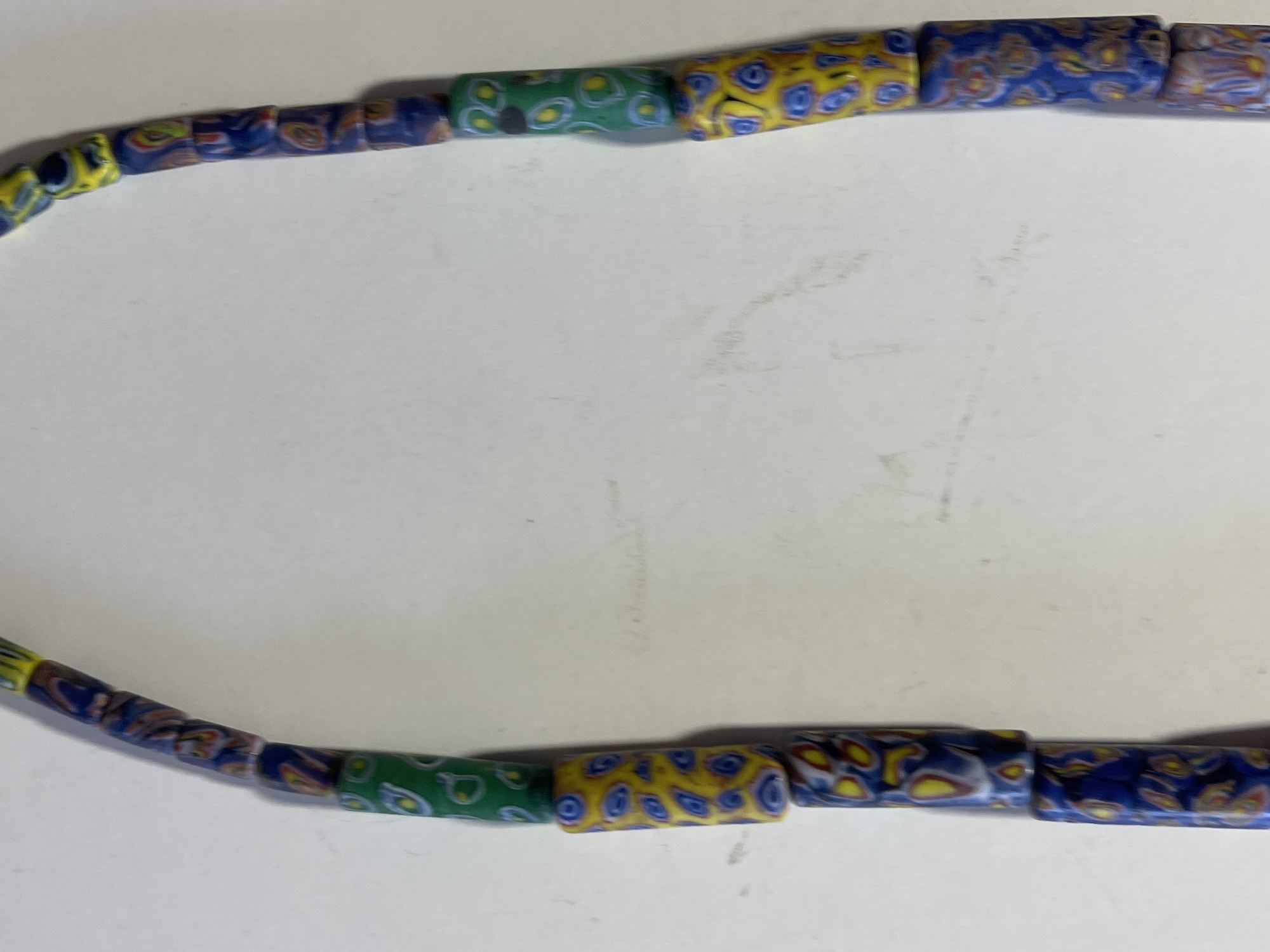 Collier ancien en perles millefiori murrine Venise probable 168 g 37 cm – Image 4