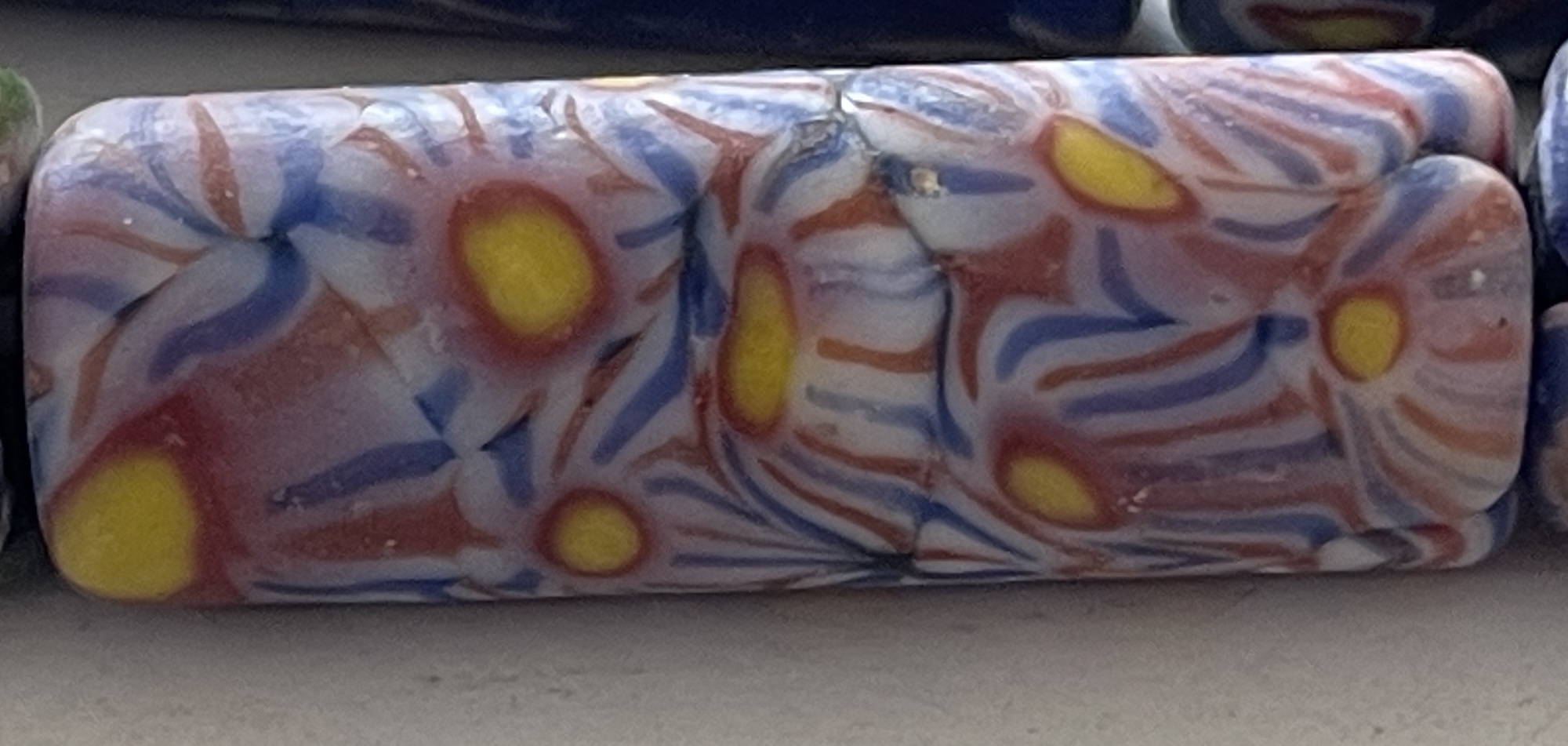 Collier ancien en perles millefiori murrine Venise probable 168 g 37 cm – Image 11