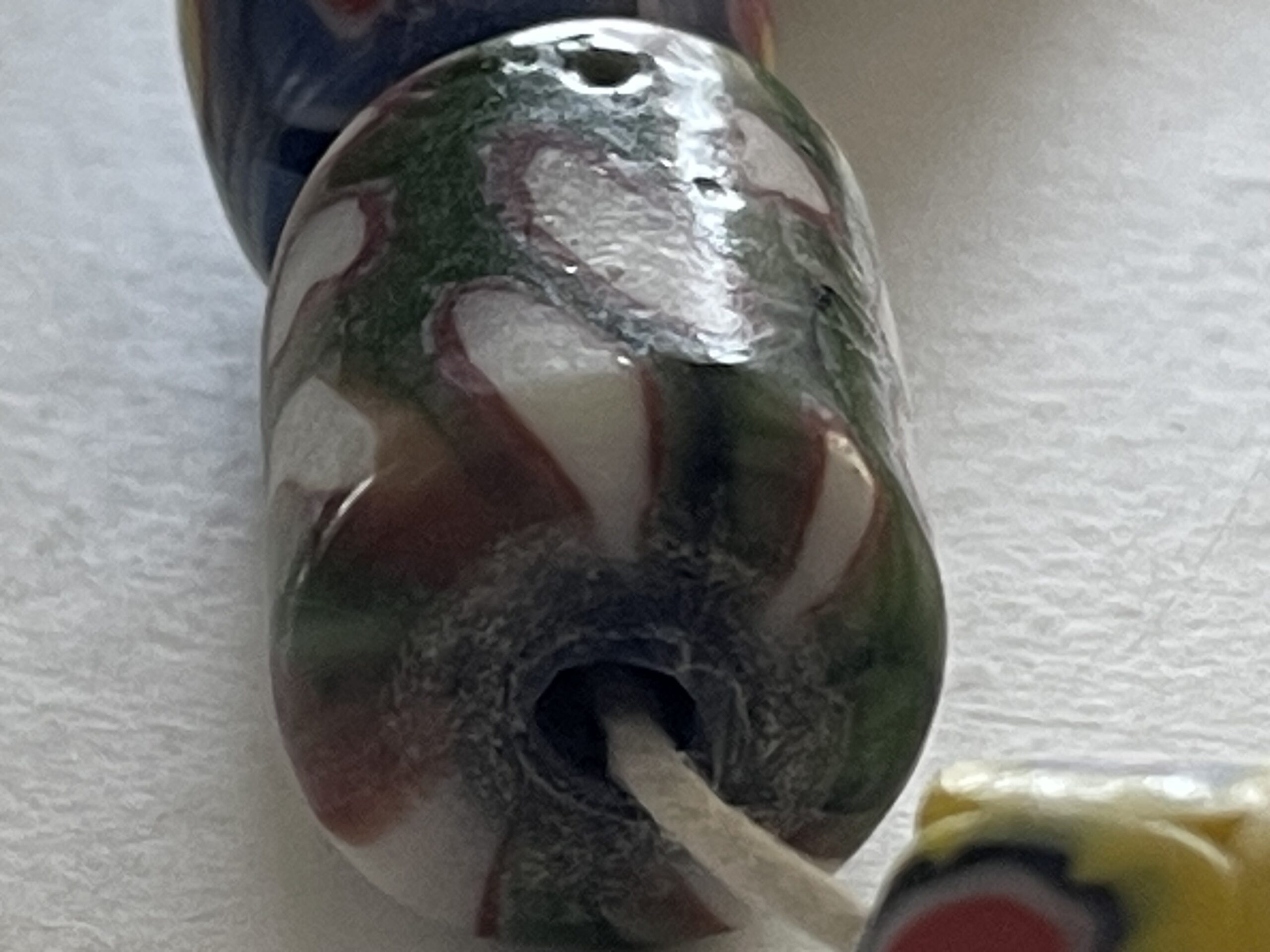 Collier ancien en perles millefiori murrine Venise probable 168 g 37 cm – Image 13