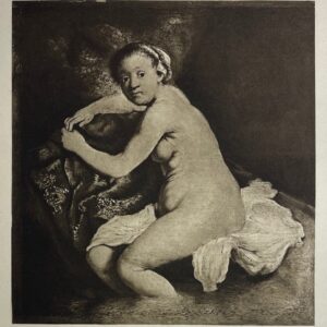 Après Rembrandt Vénus au bain Héliogravure Braun Clément XIXe 1898
