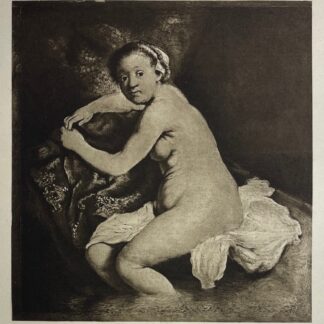 Après Rembrandt Vénus au bain Héliogravure Braun Clément XIXe 1898