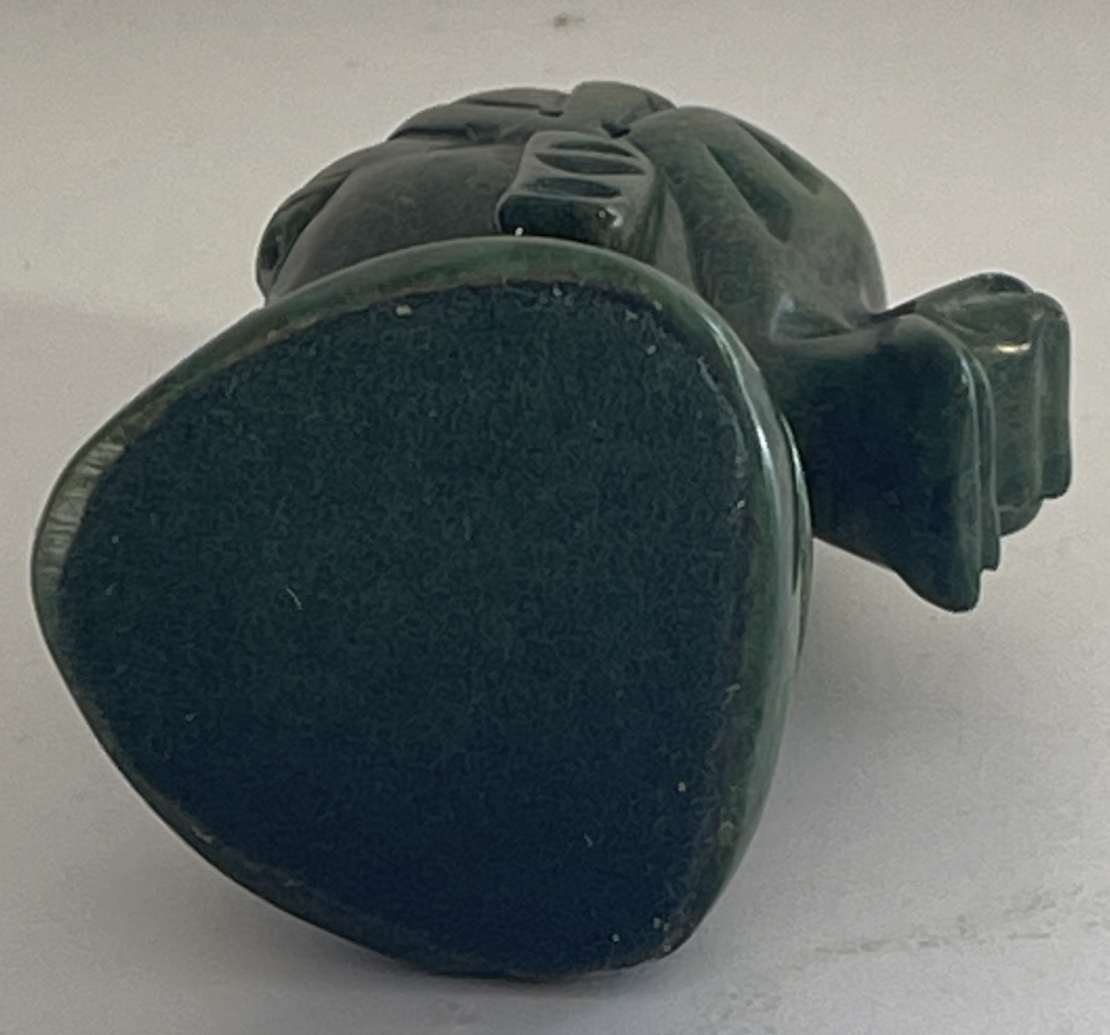 Zimbabwe buste féminin décoratif Shona en serpentine verte Afrique – Image 5