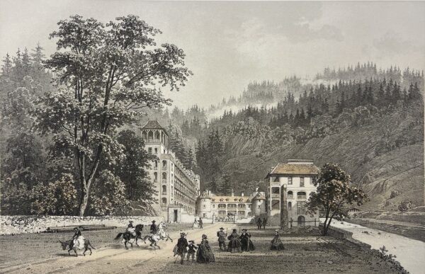 Saint Gervais Les Bains Lithographe Haute-Savoie Alpes France
