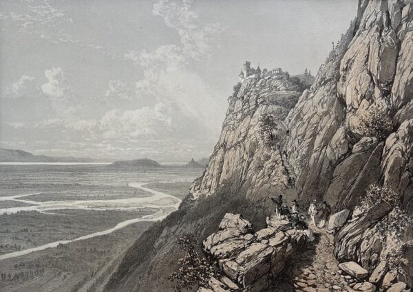 Antique Pas de l'Echelle Mont Saleve France 1864 Alpine View Haute-Savoie