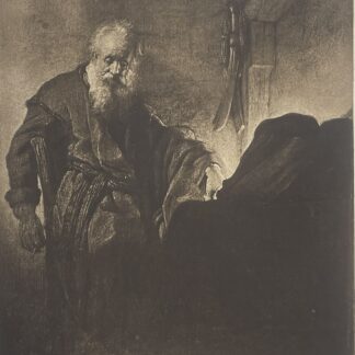 Rembrandt van Rijn Saint Paul à sa table de travail Héliogravure 1898