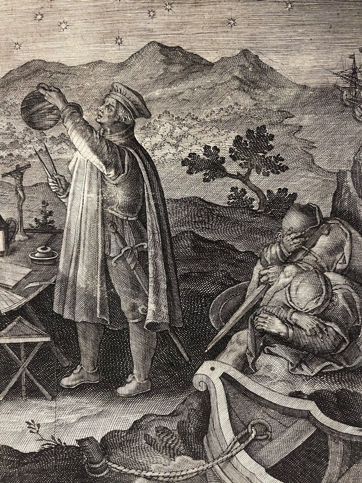 Philippe Galle Jan van der Straet Jan Collaert Amerigo Vespucci astrolabe 1595 – Image 3