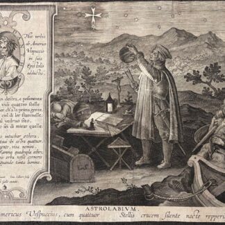Philippe Galle Jan van der Straet Jan Collaert Amerigo Vespucci astrolabe 1595