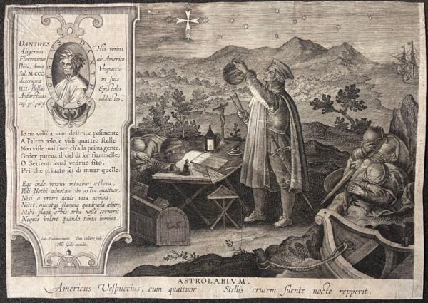 Philippe Galle Jan van der Straet Jan Collaert Amerigo Vespucci astrolabe 1595