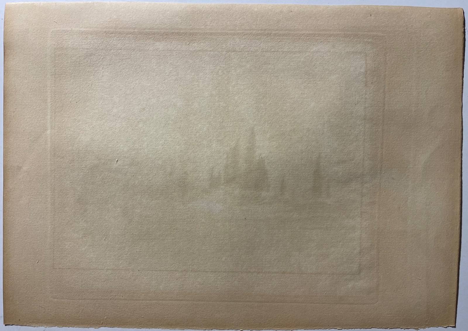 Deux vanniers dans la campagne de Provence pointe sèche de Burnand 1884 France – Image 3