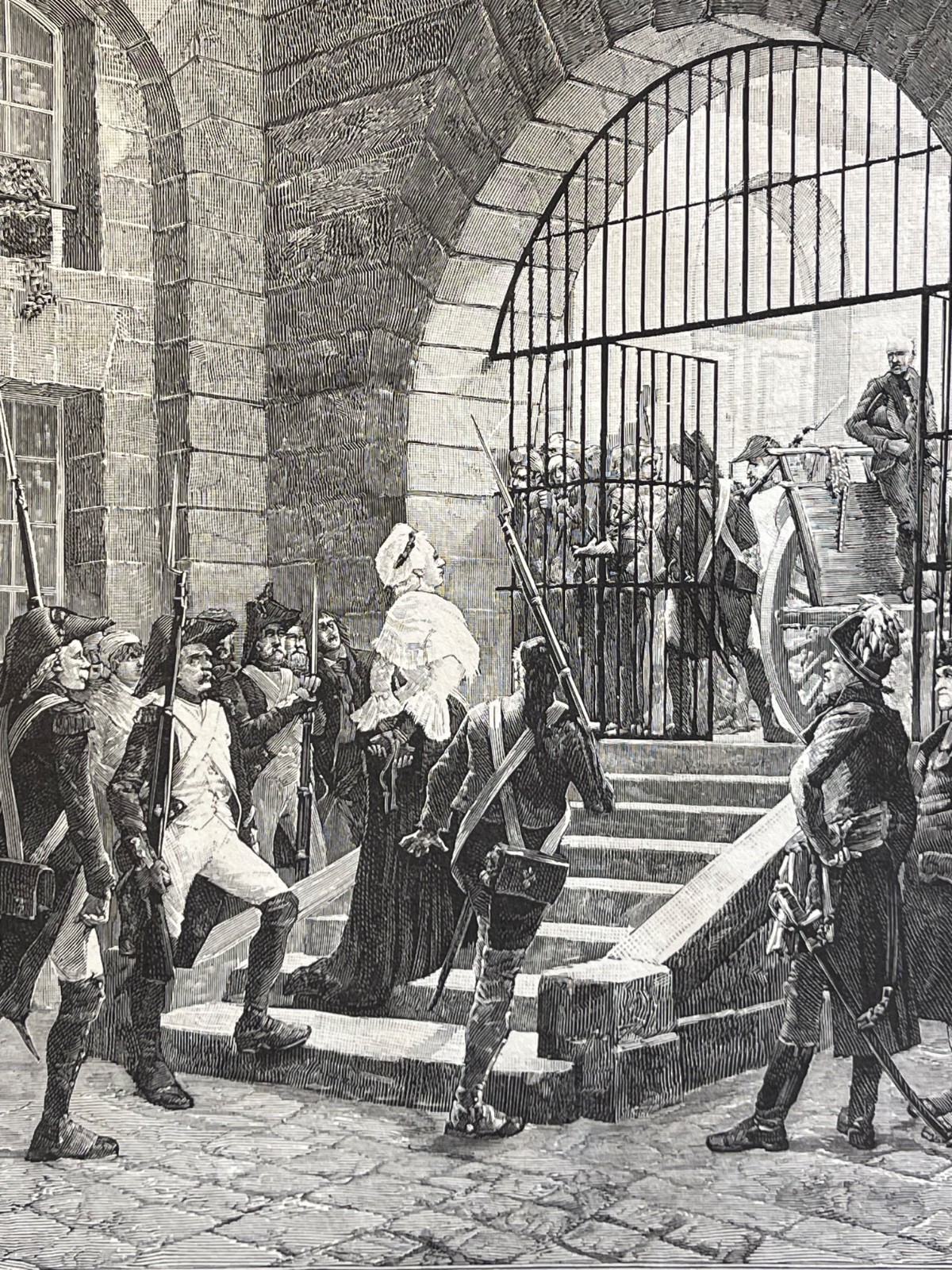 Marie-Antoinette d'Autriche (1755-1793) reine de France emmenée à la guillotine – Image 4