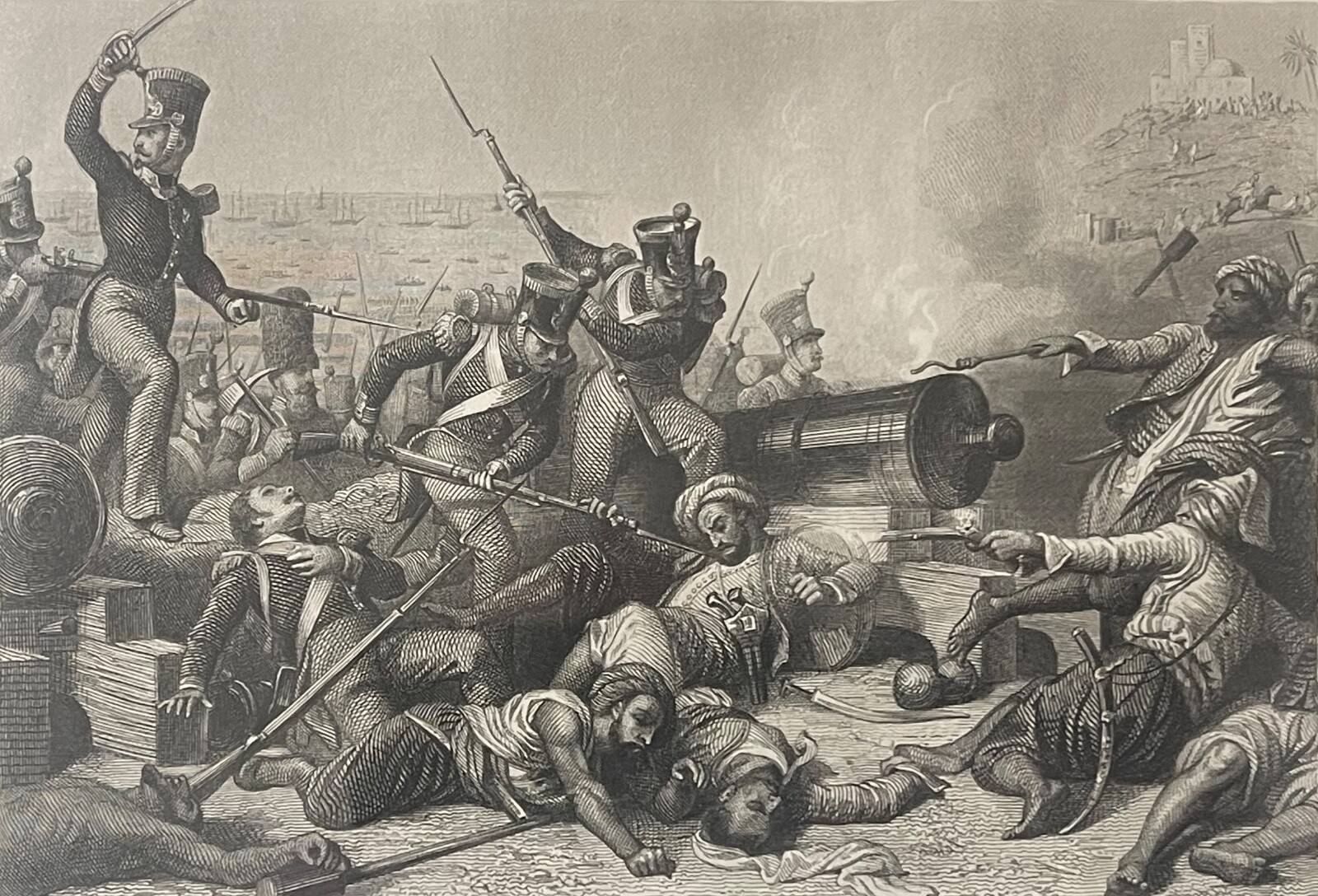 Algérie Prise d'Alger 1830 émir Abdelkader duc d'Aumale gravure Girardet C 1837 – Image 3