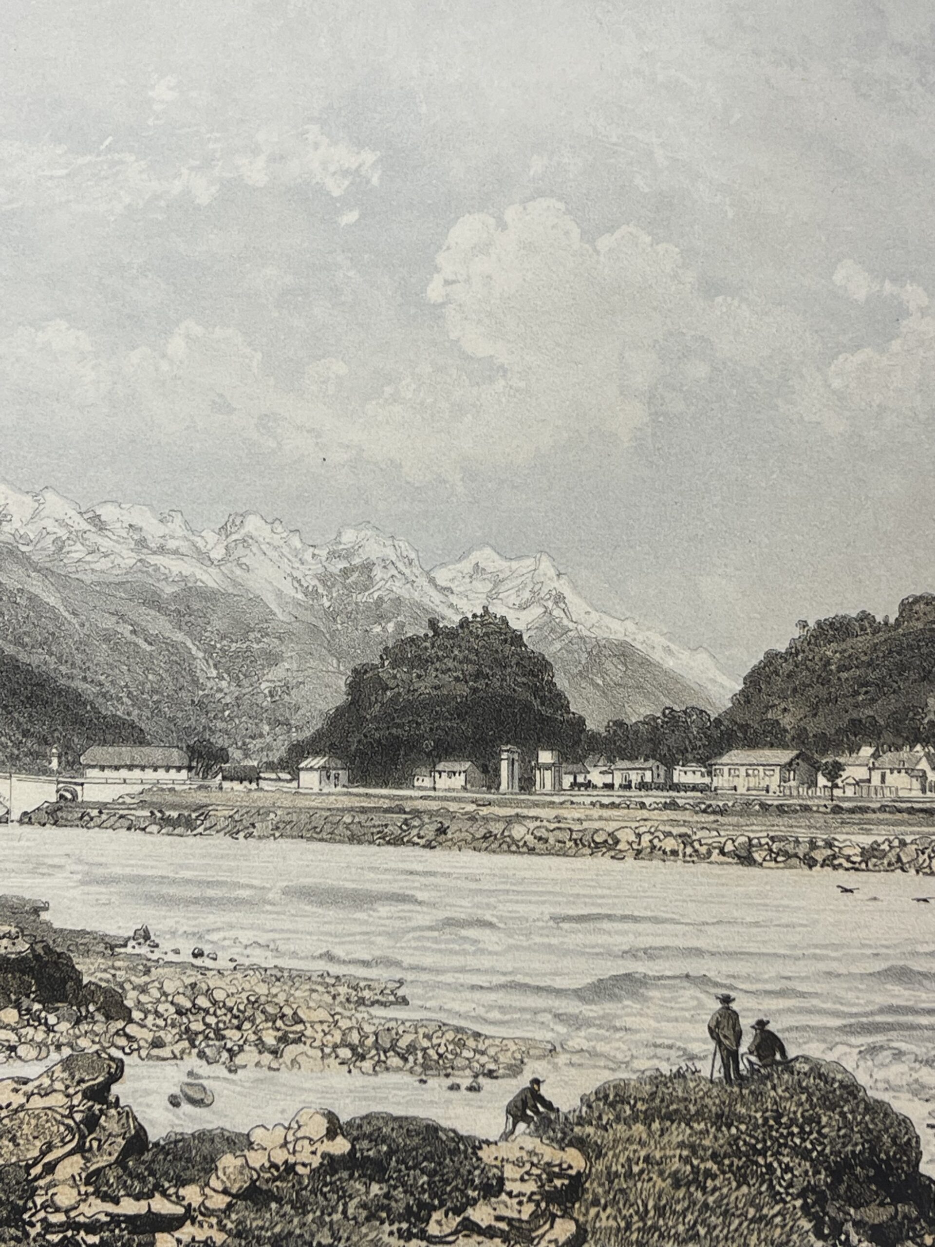 Aiguebelle Savoie Antique Engraving Alpine River View France 1864 – Image 6