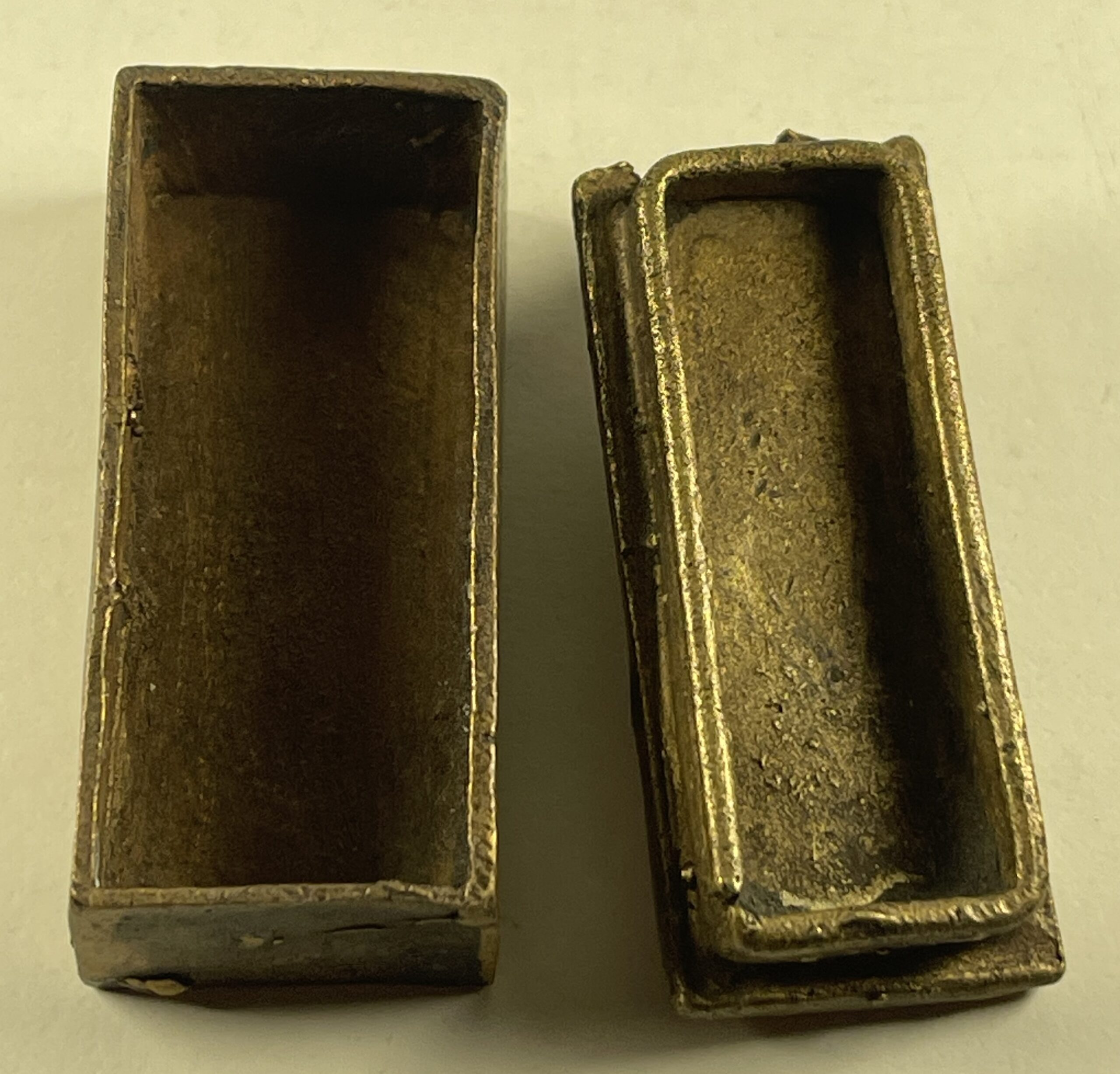 African Akan Style Bronze Gold Weight Box Crocodile Ghana Ashanti Tribal – Image 2