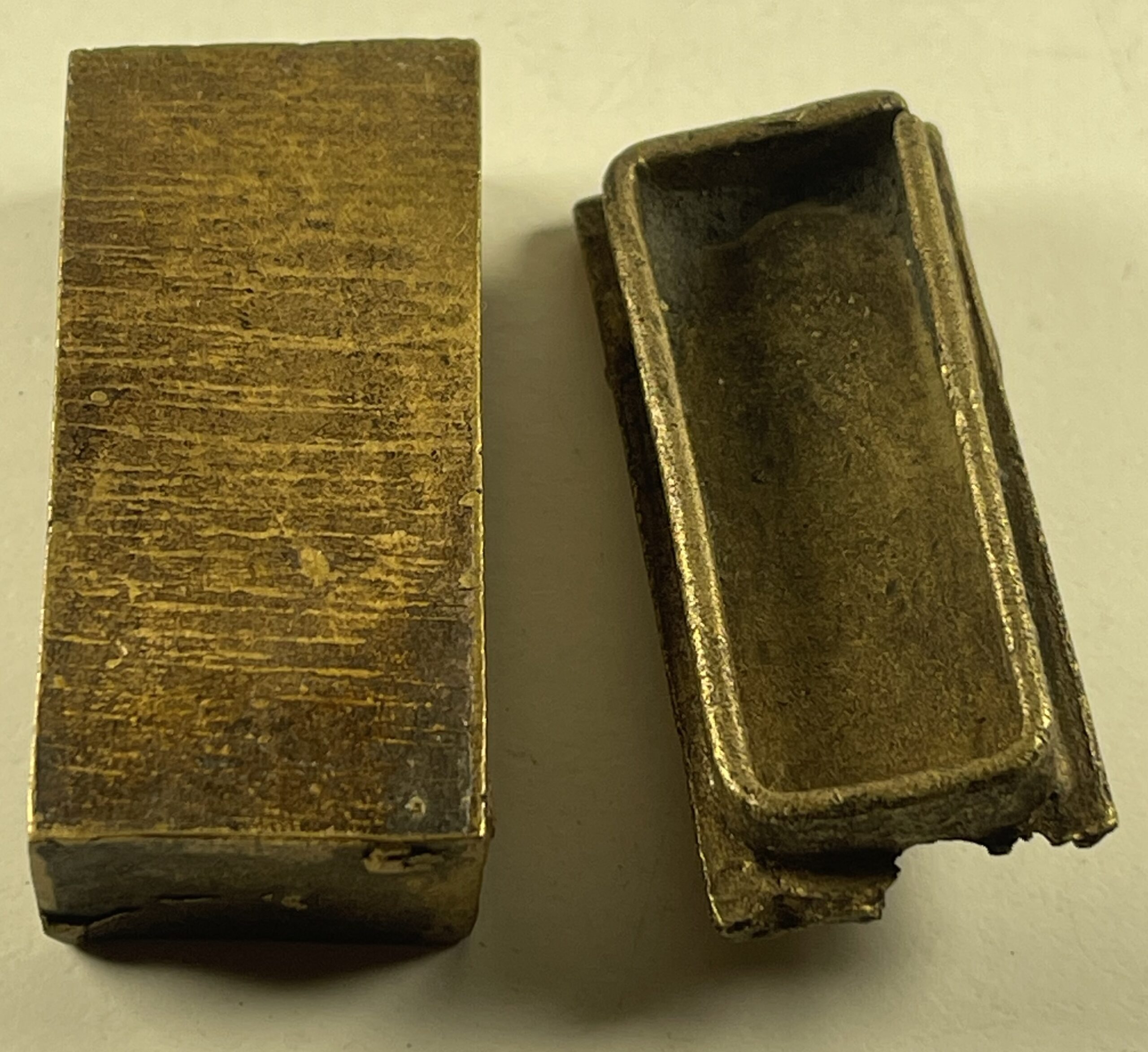 African Akan Style Bronze Gold Weight Box Crocodile Ghana Ashanti Tribal – Image 3