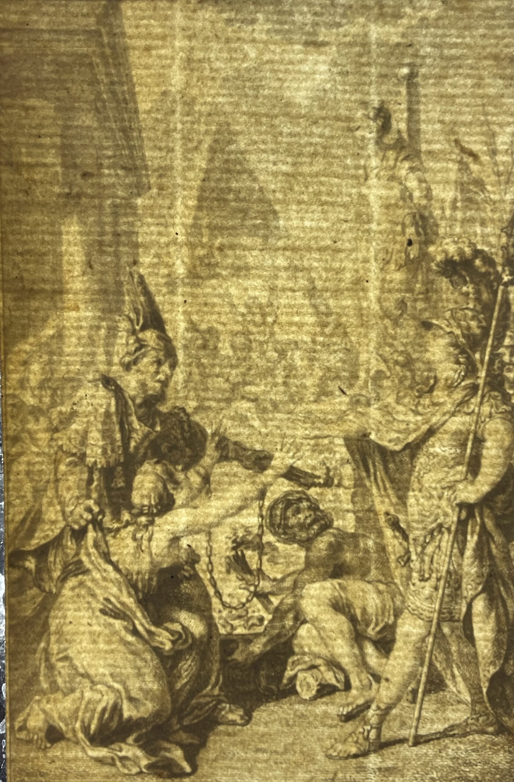 Olinde et Sophronie Jérusalem délivrée du Tasse gravure XVIIIe – Image 4