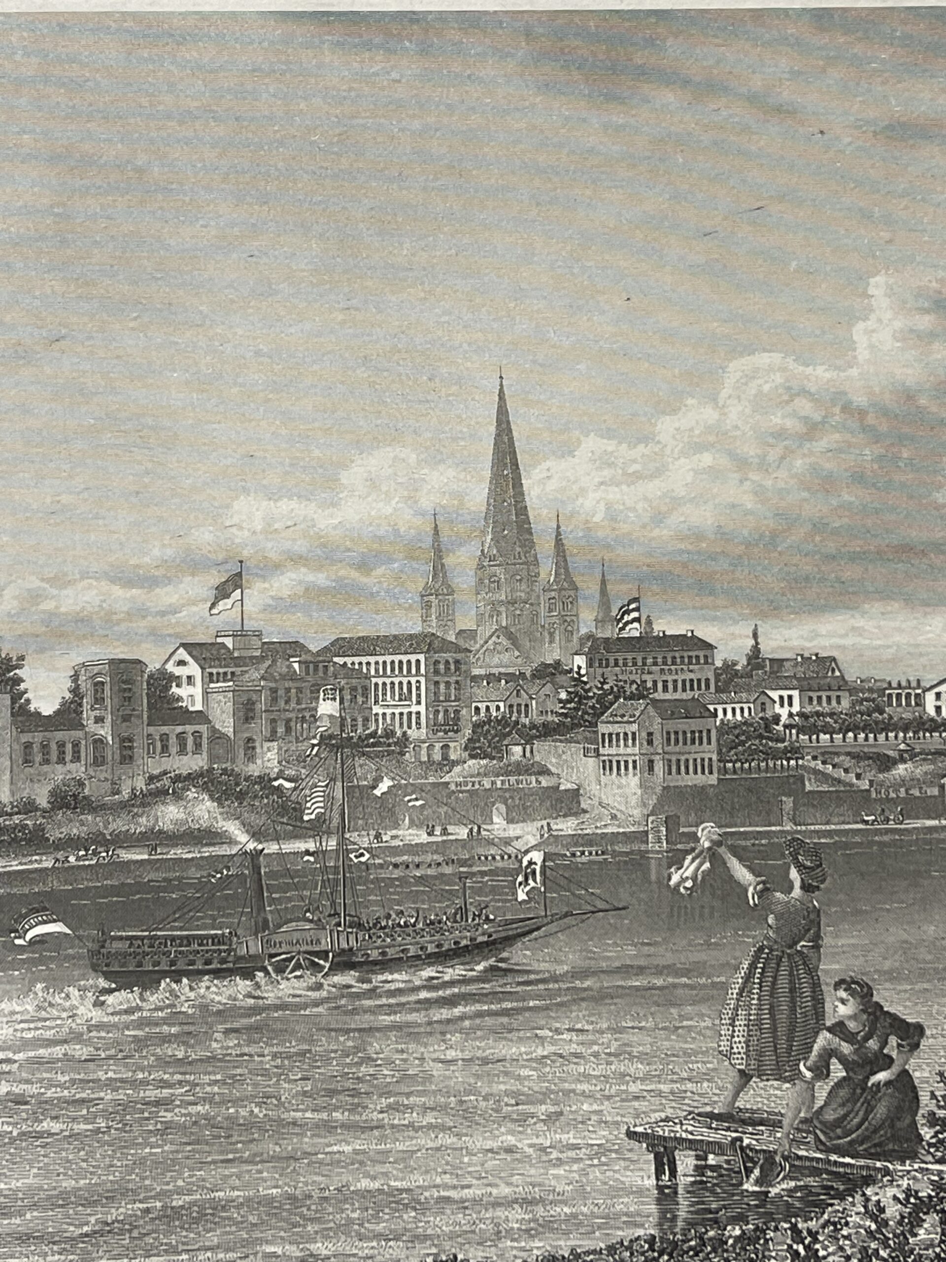 Allemagne Bonn Nordrhein-Westfalen Deutschland gravure 1880 – Image 3