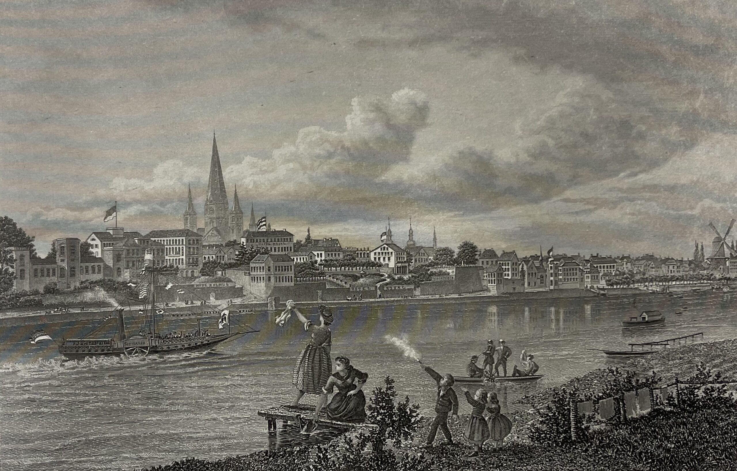 Allemagne Bonn Nordrhein-Westfalen Deutschland gravure 1880 – Image 5