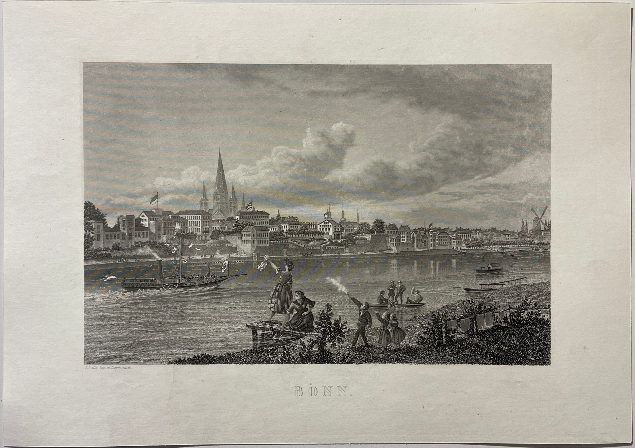 Allemagne Bonn Nordrhein-Westfalen Deutschland gravure 1880 – Image 2