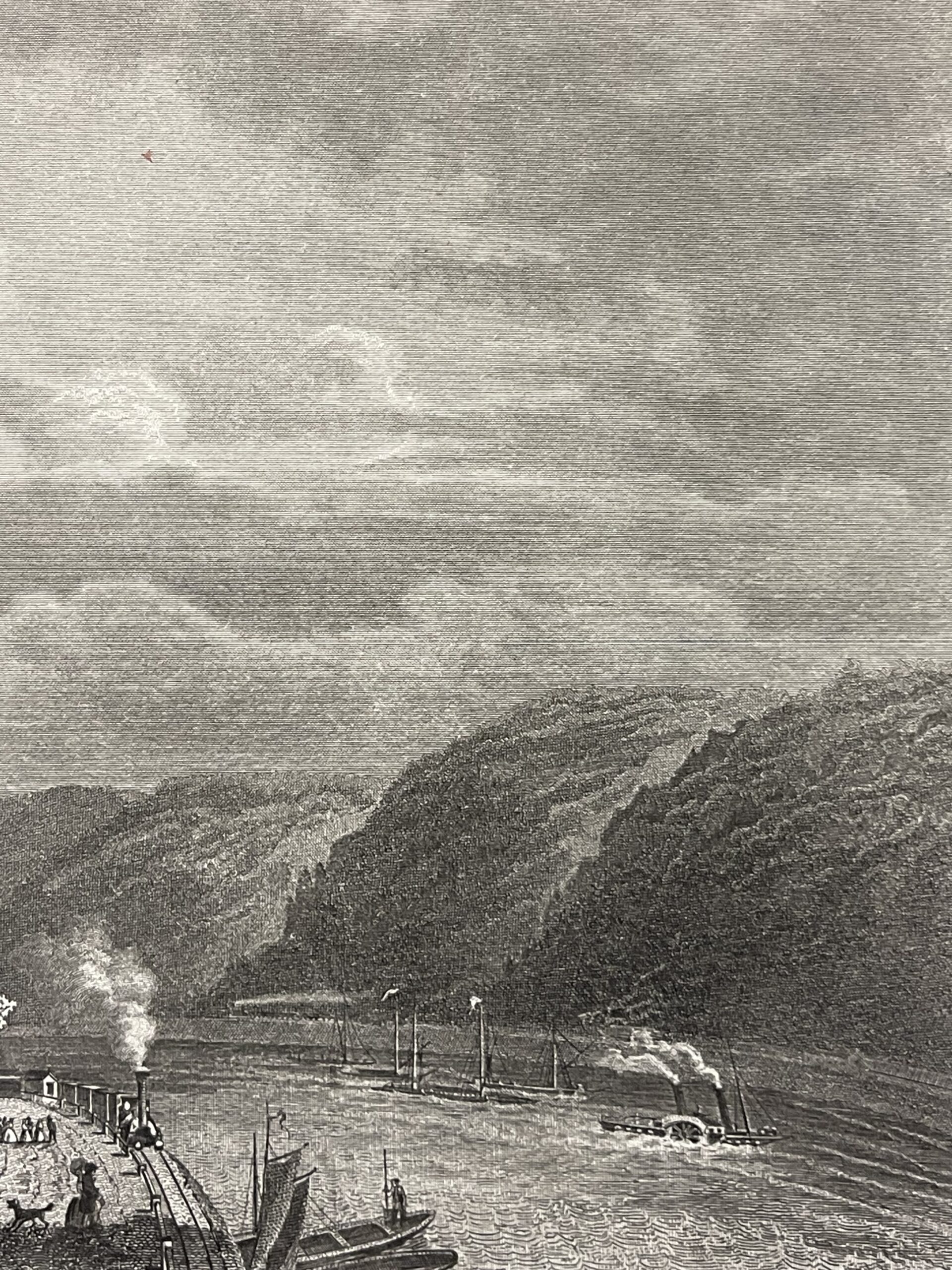 Allemagne Rheinstein Château sur le Rhin Rhénanie-Palatinat gravure 1880 – Image 4