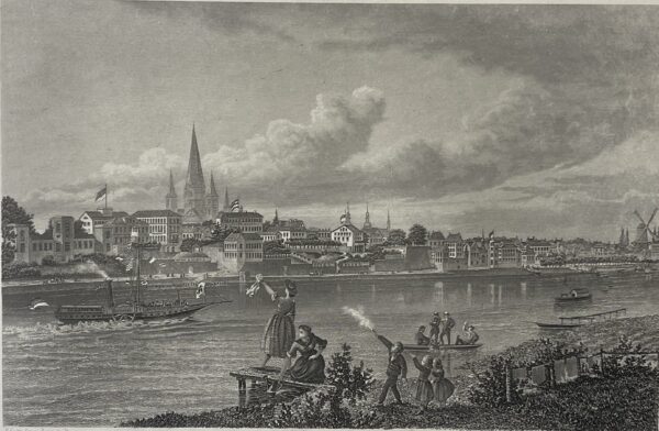 Allemagne Bonn Nordrhein-Westfalen Deutschland gravure 1880