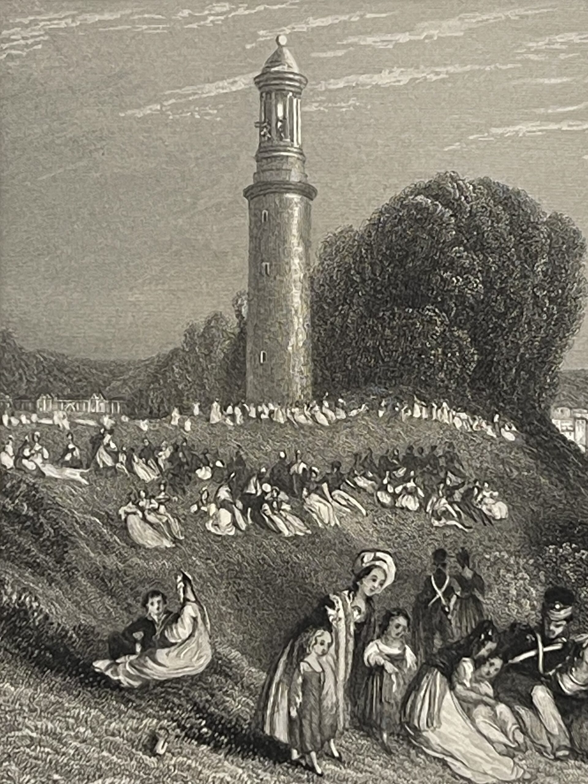 Paris W Turner Lanterne de Saint-Cloud France graveur Willmore C 1833 – Image 3