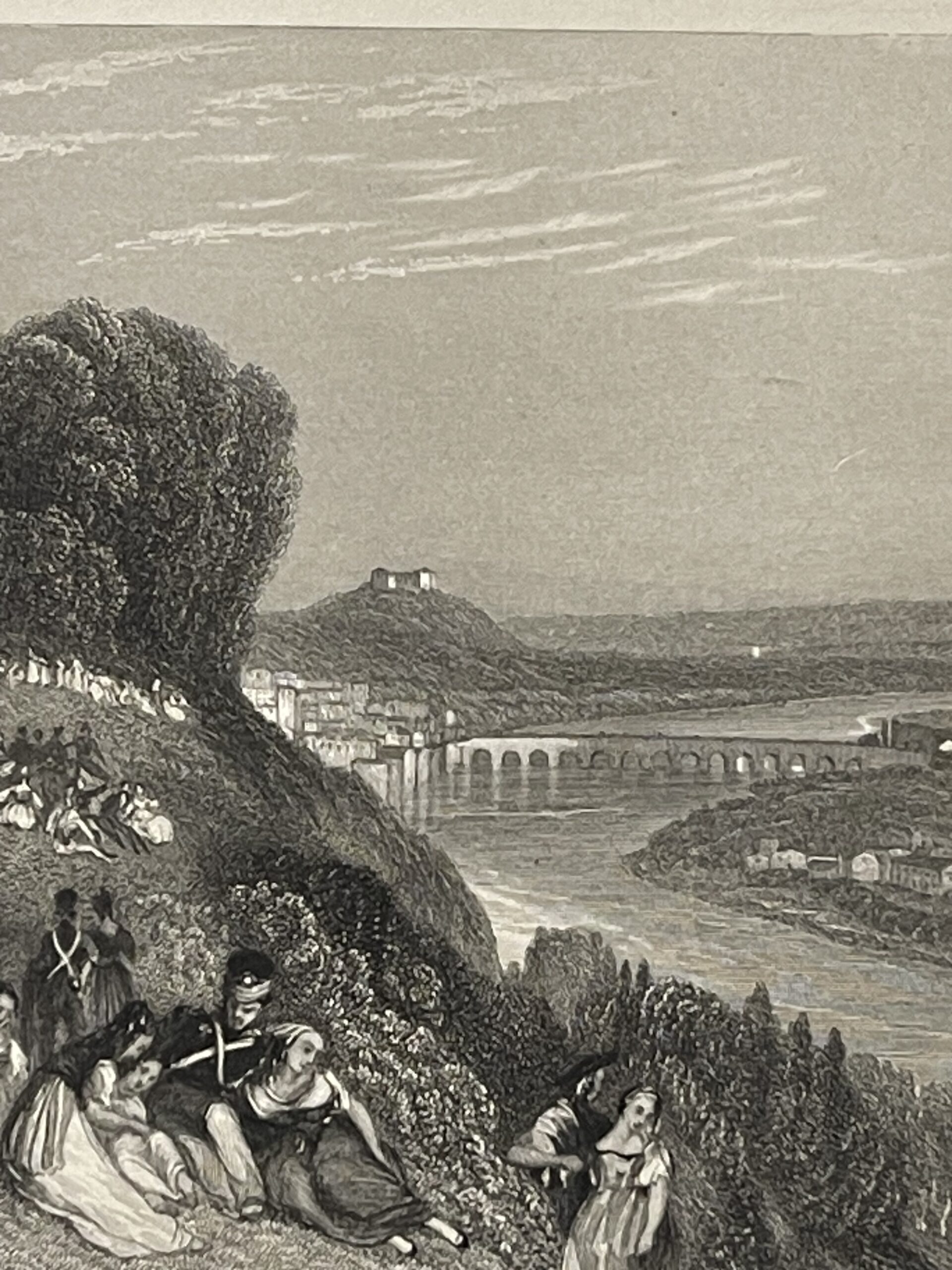 Paris W Turner Lanterne de Saint-Cloud France graveur Willmore C 1833 – Image 4