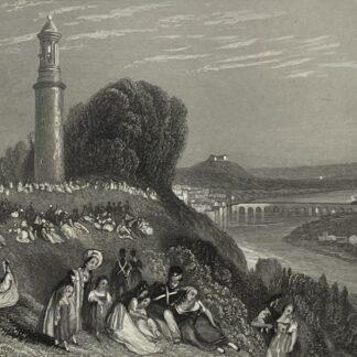 Paris W Turner Lanterne de Saint-Cloud France graveur Willmore C 1833