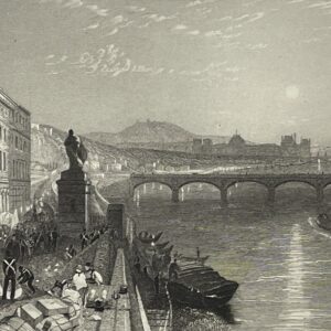 Paris W Turner Barrière de Passy France graveur Willmore C 1833