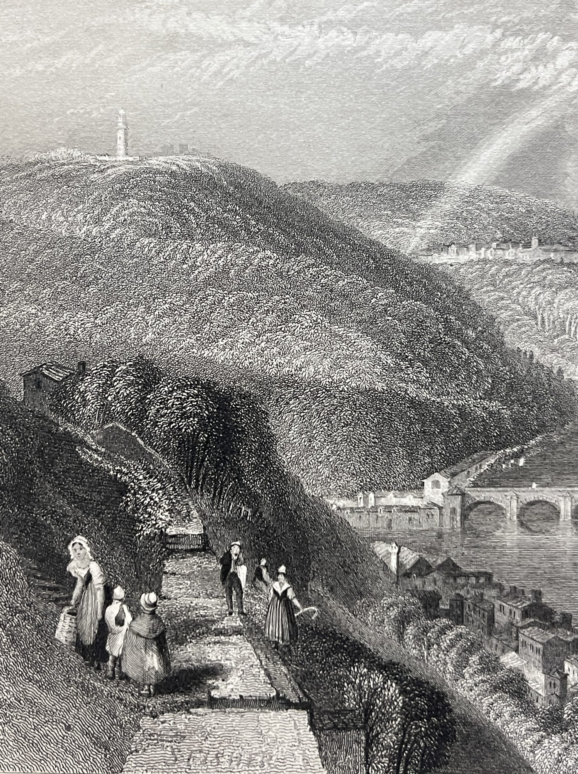 Paris W Turner Pont de Saint-Cloud France graveur Fisher C 1833 – Image 5