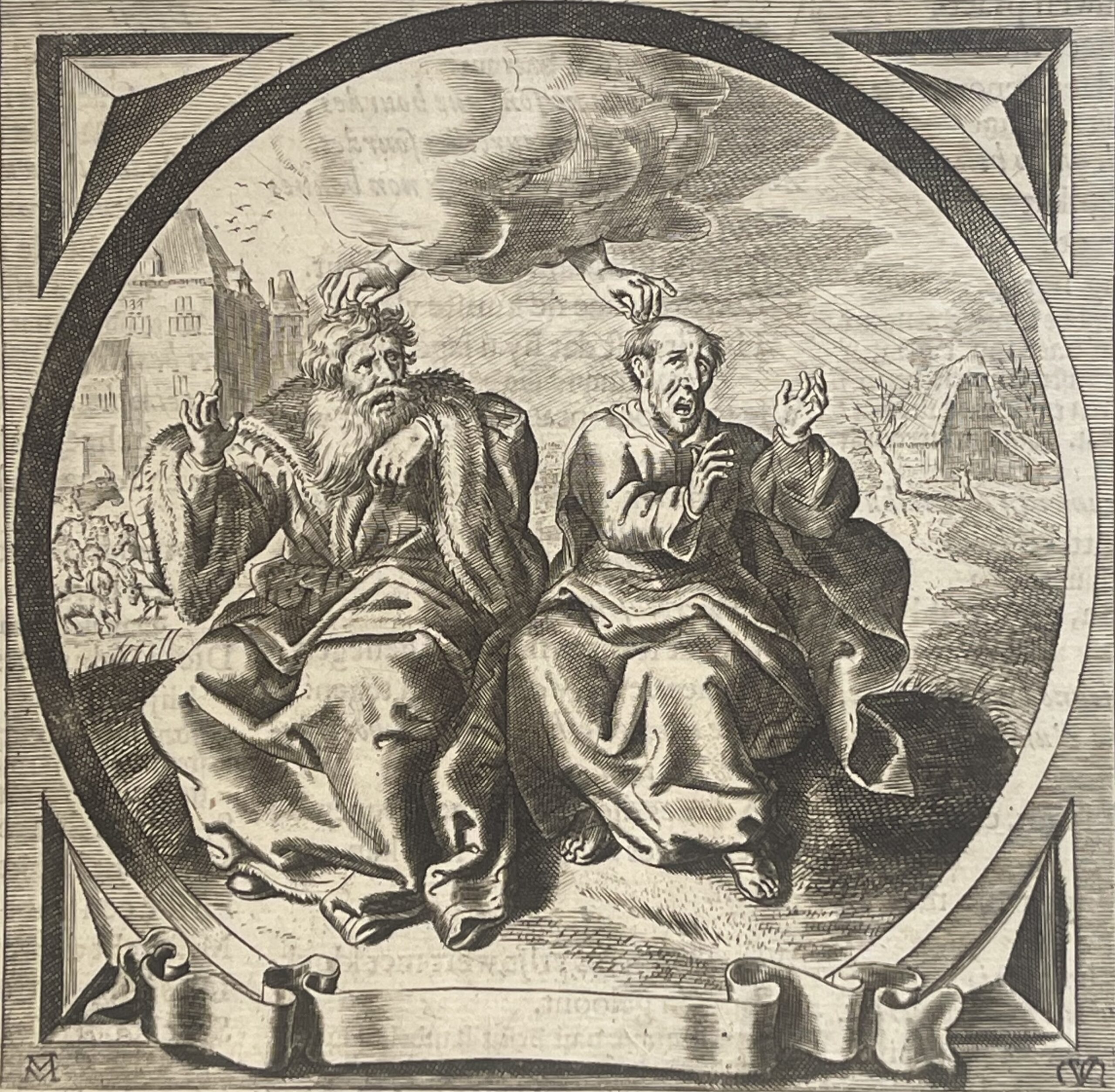 Riche et Pauvre composition morale XVIIe Jacob Cats Adriaen van de Venne XVIIe