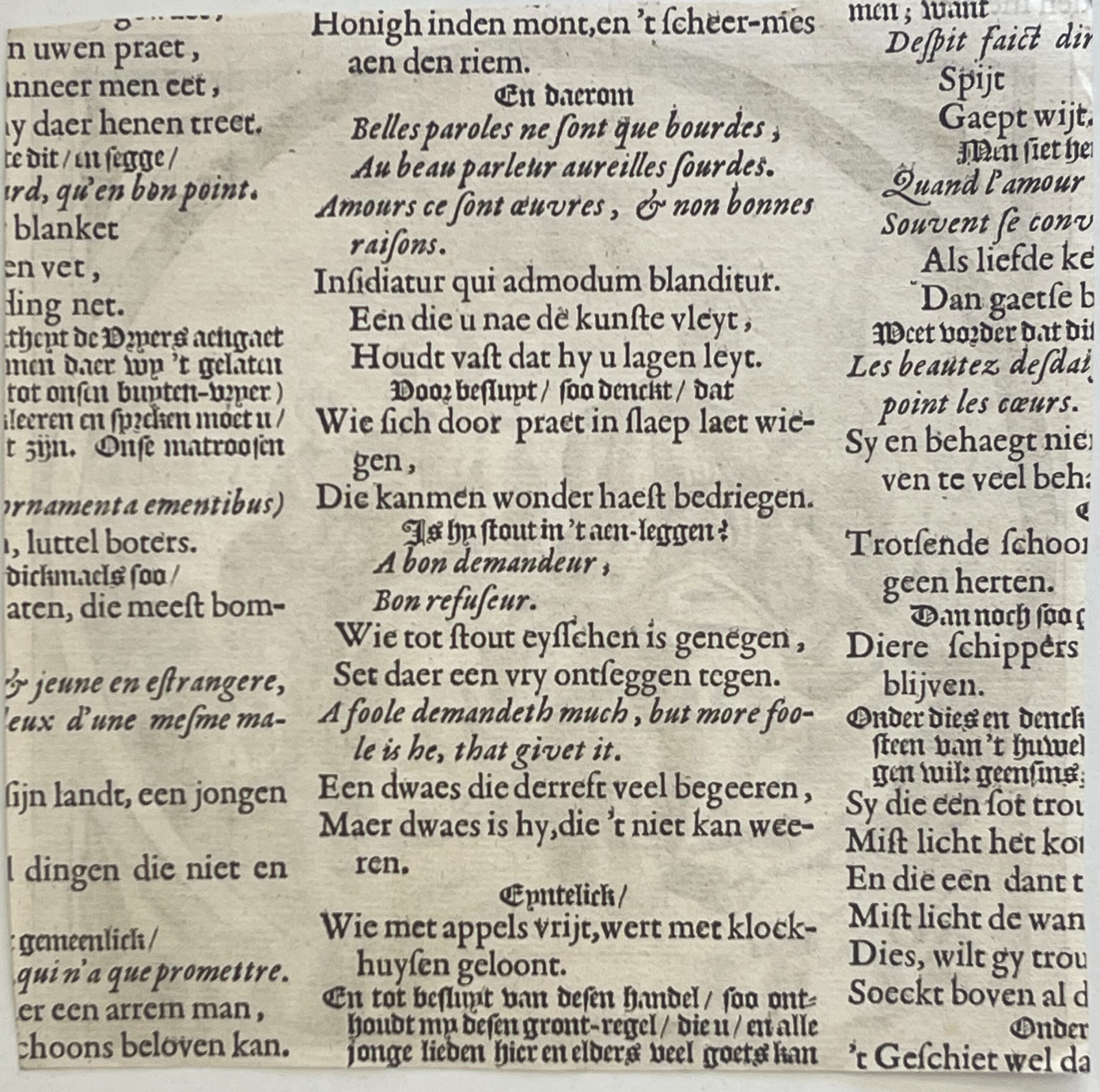 Riche et Pauvre composition morale XVIIe Jacob Cats Adriaen van de Venne XVIIe – Image 3