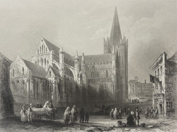 Irlande Dublin Cathédrale Saint-Patrick William Henry Bartlett et Topham 1859