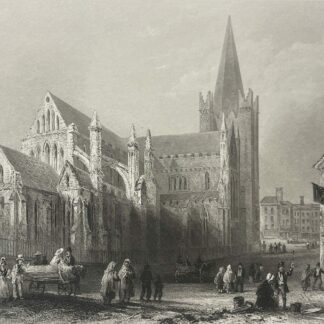 Irlande Dublin Cathédrale Saint-Patrick William Henry Bartlett et Topham 1859
