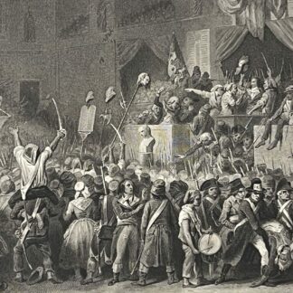 Révolution Française Mort du député Féraud gravure vers 1860 France