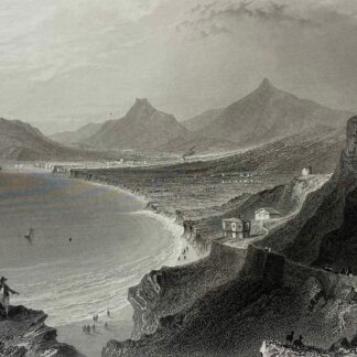 Irlande Baie DE KILLINEY PRES DE DUBLIN d'après William Henry Bartlett c 1859