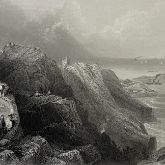 Irlande colline de Killiney près de Dublin d'après William Henry Bartlett c 1859