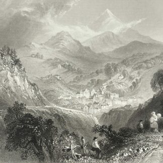 Irlande Enniskerry près de Dublin d'après William Henry Bartlett c 1859