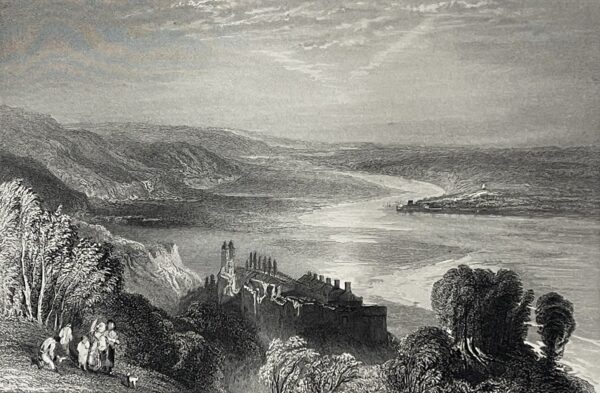 Château de Tancarville Seine-Maritime France graveur Radclyffe C 1833