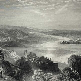 Château de Tancarville Seine-Maritime France graveur Radclyffe C 1833