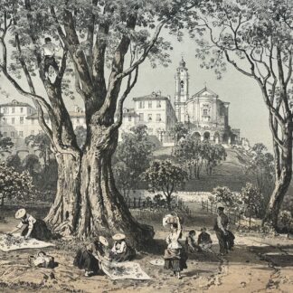 Couvent de Saint-Pons près de Nice Lithograph 1864 Alpes-Maritimes France
