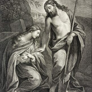 Jesus-Christ et la Madeleine Cignani Carlo graveur Charles Levasseur 1786 Jésus
