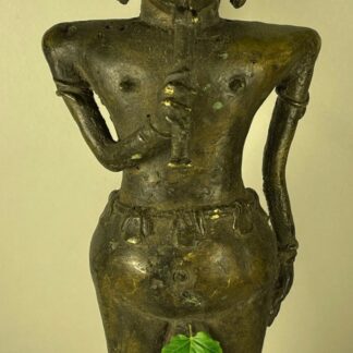 Southeast Asian Bronze Figure Male Sculpture Thailand Laos Khmer 19/20th Century